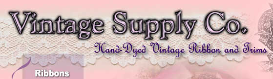 Hand-Dyed Vintage Ribbon and Trims